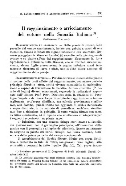 L'agricoltura coloniale organo dell'Istituto agricolo coloniale italiano e dell'Ufficio agrario sperimentale dell'Eritrea