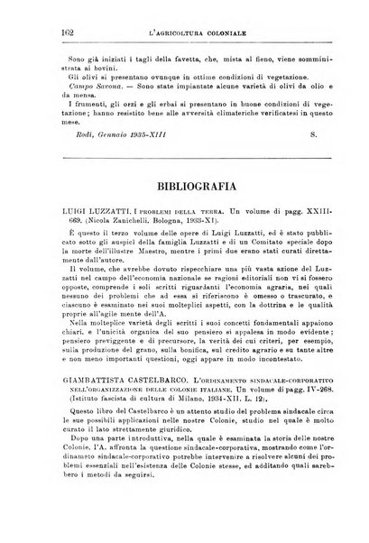 L'agricoltura coloniale organo dell'Istituto agricolo coloniale italiano e dell'Ufficio agrario sperimentale dell'Eritrea