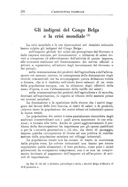 L'agricoltura coloniale organo dell'Istituto agricolo coloniale italiano e dell'Ufficio agrario sperimentale dell'Eritrea