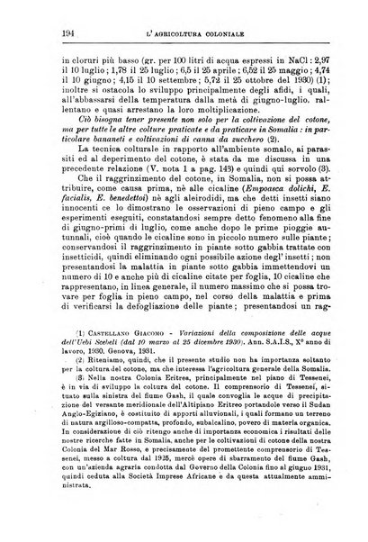 L'agricoltura coloniale organo dell'Istituto agricolo coloniale italiano e dell'Ufficio agrario sperimentale dell'Eritrea