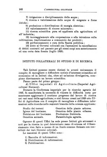 L'agricoltura coloniale organo dell'Istituto agricolo coloniale italiano e dell'Ufficio agrario sperimentale dell'Eritrea