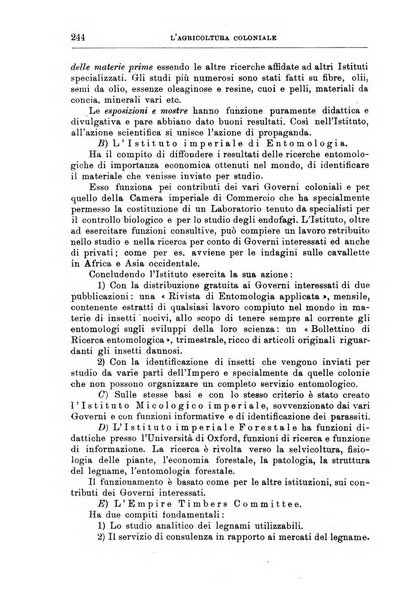 L'agricoltura coloniale organo dell'Istituto agricolo coloniale italiano e dell'Ufficio agrario sperimentale dell'Eritrea