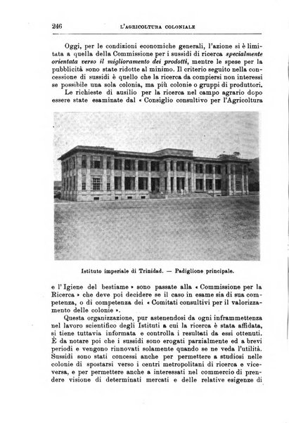 L'agricoltura coloniale organo dell'Istituto agricolo coloniale italiano e dell'Ufficio agrario sperimentale dell'Eritrea