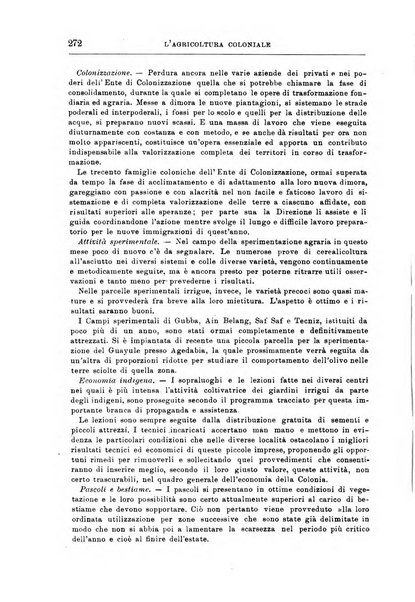 L'agricoltura coloniale organo dell'Istituto agricolo coloniale italiano e dell'Ufficio agrario sperimentale dell'Eritrea