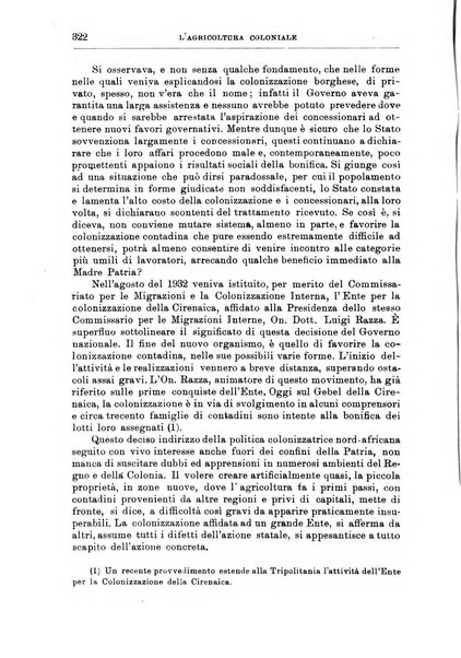 L'agricoltura coloniale organo dell'Istituto agricolo coloniale italiano e dell'Ufficio agrario sperimentale dell'Eritrea