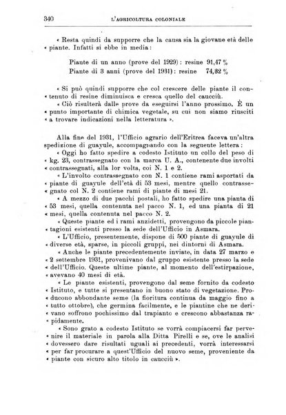 L'agricoltura coloniale organo dell'Istituto agricolo coloniale italiano e dell'Ufficio agrario sperimentale dell'Eritrea