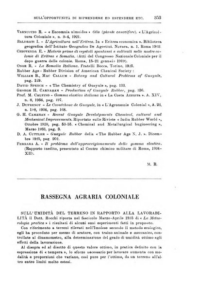 L'agricoltura coloniale organo dell'Istituto agricolo coloniale italiano e dell'Ufficio agrario sperimentale dell'Eritrea