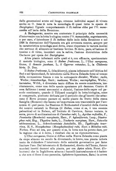 L'agricoltura coloniale organo dell'Istituto agricolo coloniale italiano e dell'Ufficio agrario sperimentale dell'Eritrea