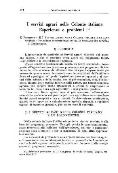 L'agricoltura coloniale organo dell'Istituto agricolo coloniale italiano e dell'Ufficio agrario sperimentale dell'Eritrea