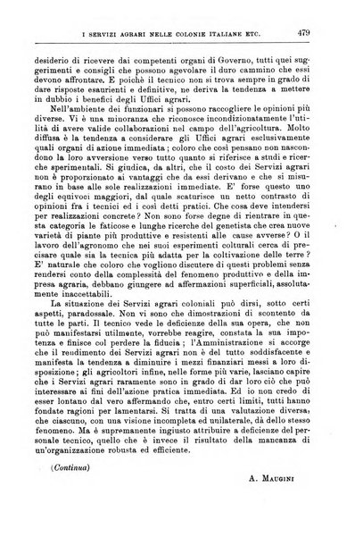 L'agricoltura coloniale organo dell'Istituto agricolo coloniale italiano e dell'Ufficio agrario sperimentale dell'Eritrea