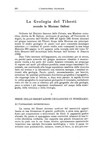 L'agricoltura coloniale organo dell'Istituto agricolo coloniale italiano e dell'Ufficio agrario sperimentale dell'Eritrea