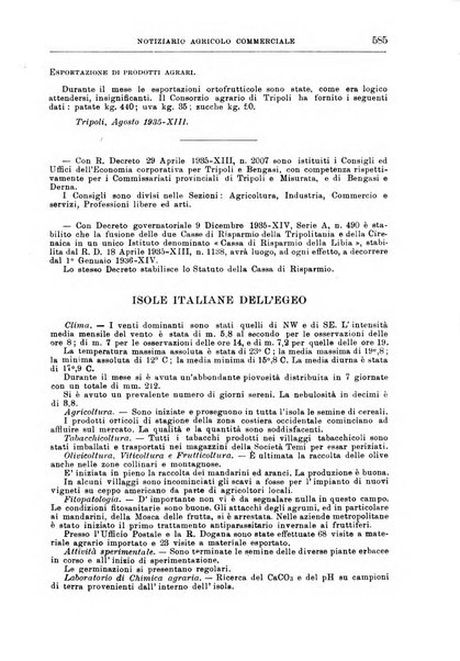 L'agricoltura coloniale organo dell'Istituto agricolo coloniale italiano e dell'Ufficio agrario sperimentale dell'Eritrea