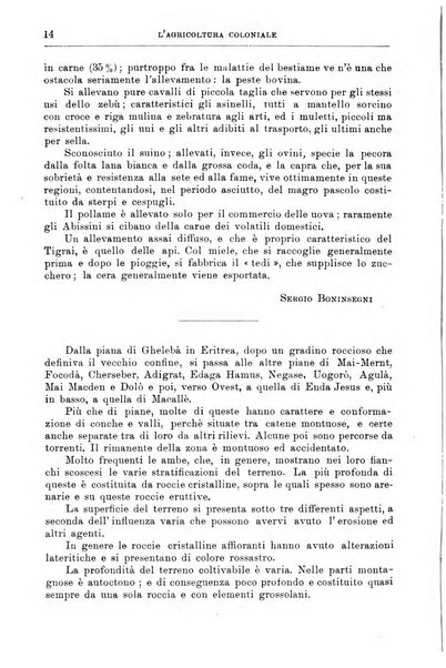 L'agricoltura coloniale organo dell'Istituto agricolo coloniale italiano e dell'Ufficio agrario sperimentale dell'Eritrea