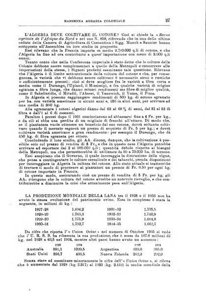 L'agricoltura coloniale organo dell'Istituto agricolo coloniale italiano e dell'Ufficio agrario sperimentale dell'Eritrea