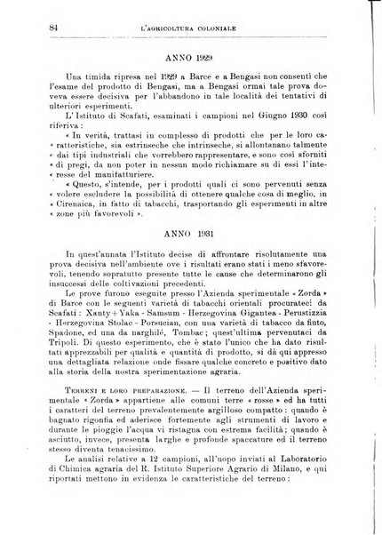 L'agricoltura coloniale organo dell'Istituto agricolo coloniale italiano e dell'Ufficio agrario sperimentale dell'Eritrea