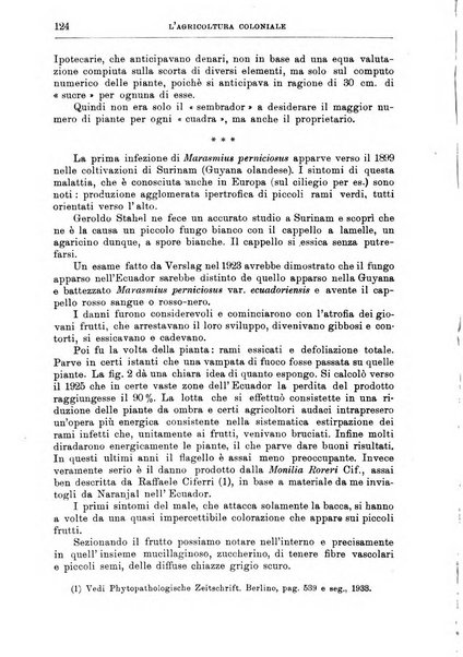 L'agricoltura coloniale organo dell'Istituto agricolo coloniale italiano e dell'Ufficio agrario sperimentale dell'Eritrea