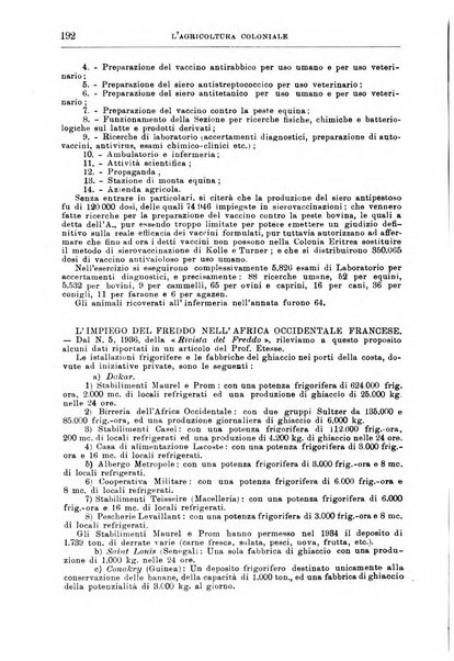 L'agricoltura coloniale organo dell'Istituto agricolo coloniale italiano e dell'Ufficio agrario sperimentale dell'Eritrea