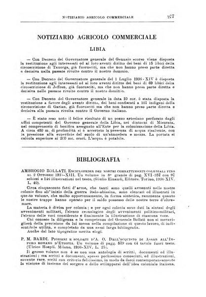 L'agricoltura coloniale organo dell'Istituto agricolo coloniale italiano e dell'Ufficio agrario sperimentale dell'Eritrea