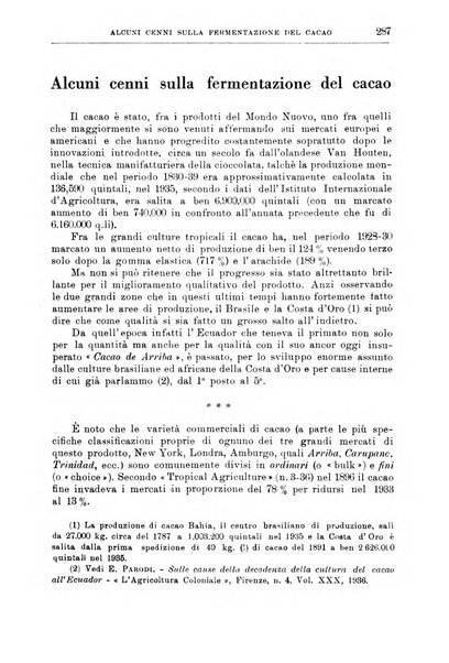 L'agricoltura coloniale organo dell'Istituto agricolo coloniale italiano e dell'Ufficio agrario sperimentale dell'Eritrea