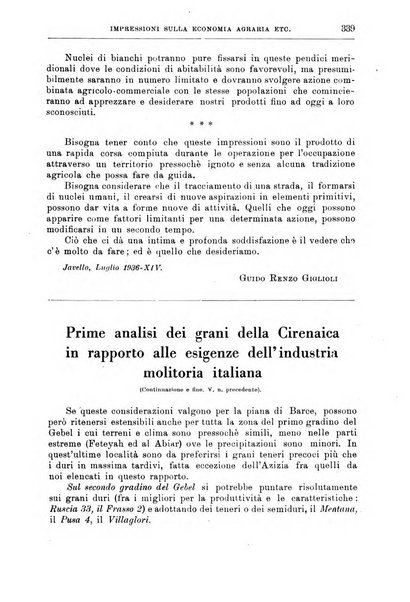 L'agricoltura coloniale organo dell'Istituto agricolo coloniale italiano e dell'Ufficio agrario sperimentale dell'Eritrea