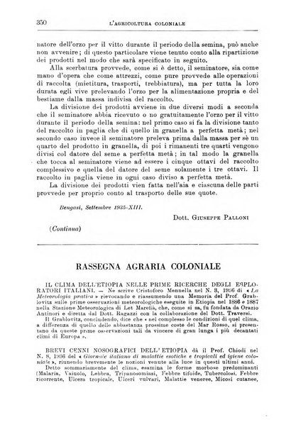 L'agricoltura coloniale organo dell'Istituto agricolo coloniale italiano e dell'Ufficio agrario sperimentale dell'Eritrea