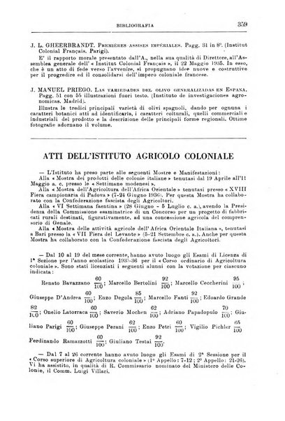 L'agricoltura coloniale organo dell'Istituto agricolo coloniale italiano e dell'Ufficio agrario sperimentale dell'Eritrea