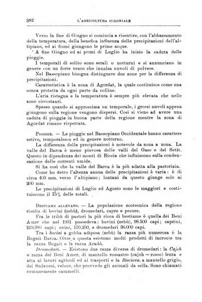 L'agricoltura coloniale organo dell'Istituto agricolo coloniale italiano e dell'Ufficio agrario sperimentale dell'Eritrea