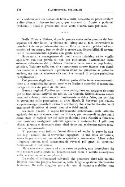 L'agricoltura coloniale organo dell'Istituto agricolo coloniale italiano e dell'Ufficio agrario sperimentale dell'Eritrea