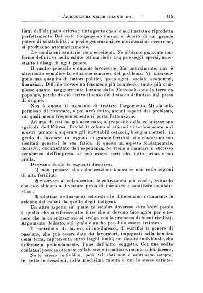 L'agricoltura coloniale organo dell'Istituto agricolo coloniale italiano e dell'Ufficio agrario sperimentale dell'Eritrea