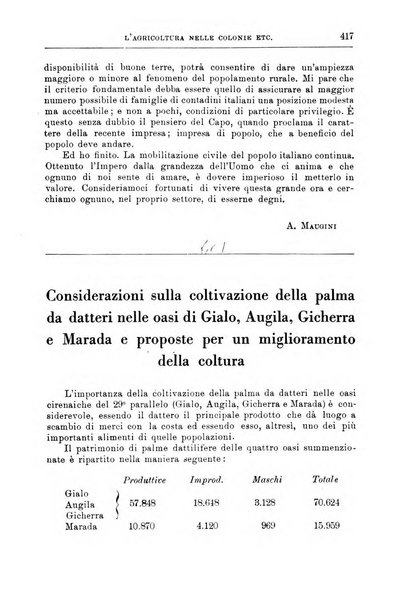 L'agricoltura coloniale organo dell'Istituto agricolo coloniale italiano e dell'Ufficio agrario sperimentale dell'Eritrea