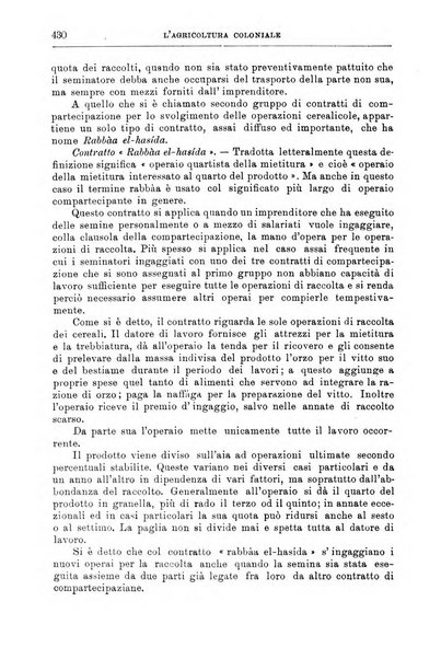 L'agricoltura coloniale organo dell'Istituto agricolo coloniale italiano e dell'Ufficio agrario sperimentale dell'Eritrea