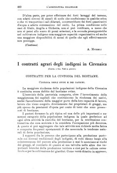 L'agricoltura coloniale organo dell'Istituto agricolo coloniale italiano e dell'Ufficio agrario sperimentale dell'Eritrea