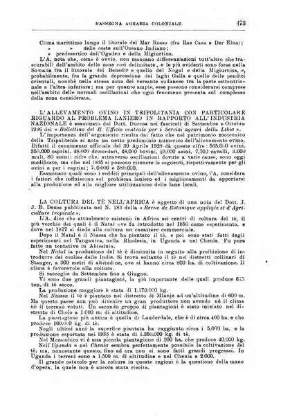 L'agricoltura coloniale organo dell'Istituto agricolo coloniale italiano e dell'Ufficio agrario sperimentale dell'Eritrea