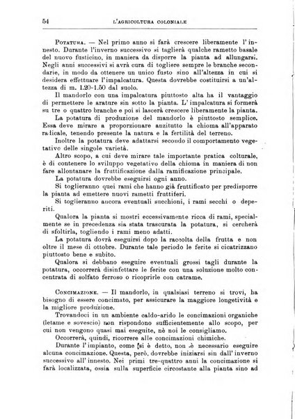 L'agricoltura coloniale organo dell'Istituto agricolo coloniale italiano e dell'Ufficio agrario sperimentale dell'Eritrea