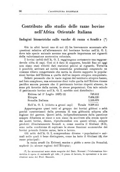 L'agricoltura coloniale organo dell'Istituto agricolo coloniale italiano e dell'Ufficio agrario sperimentale dell'Eritrea