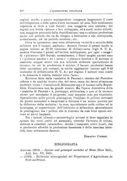 L'agricoltura coloniale organo dell'Istituto agricolo coloniale italiano e dell'Ufficio agrario sperimentale dell'Eritrea