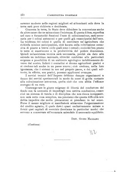 L'agricoltura coloniale organo dell'Istituto agricolo coloniale italiano e dell'Ufficio agrario sperimentale dell'Eritrea