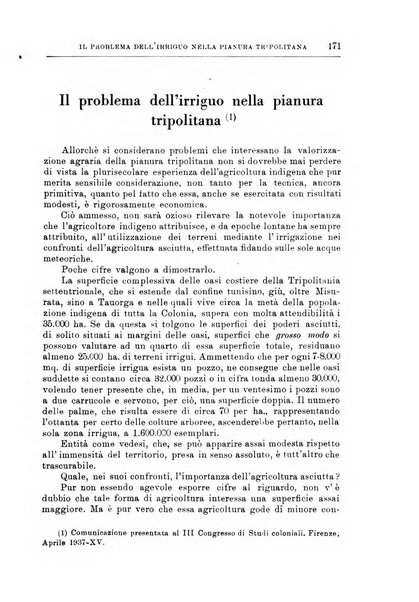 L'agricoltura coloniale organo dell'Istituto agricolo coloniale italiano e dell'Ufficio agrario sperimentale dell'Eritrea