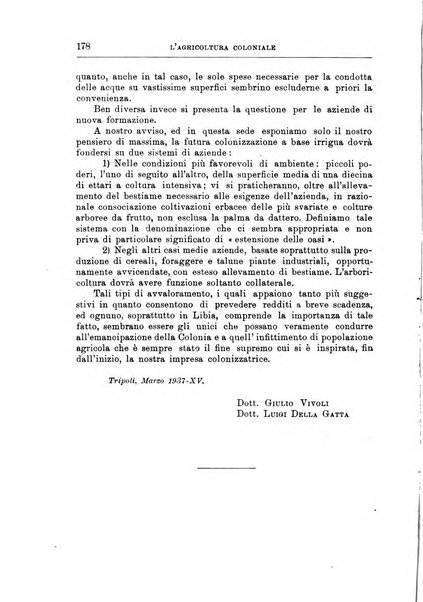 L'agricoltura coloniale organo dell'Istituto agricolo coloniale italiano e dell'Ufficio agrario sperimentale dell'Eritrea