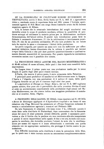 L'agricoltura coloniale organo dell'Istituto agricolo coloniale italiano e dell'Ufficio agrario sperimentale dell'Eritrea