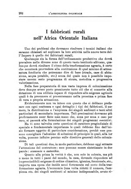 L'agricoltura coloniale organo dell'Istituto agricolo coloniale italiano e dell'Ufficio agrario sperimentale dell'Eritrea