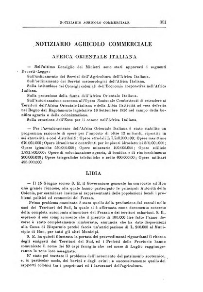 L'agricoltura coloniale organo dell'Istituto agricolo coloniale italiano e dell'Ufficio agrario sperimentale dell'Eritrea