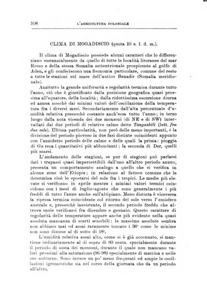 L'agricoltura coloniale organo dell'Istituto agricolo coloniale italiano e dell'Ufficio agrario sperimentale dell'Eritrea