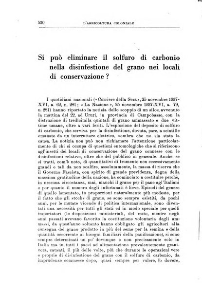 L'agricoltura coloniale organo dell'Istituto agricolo coloniale italiano e dell'Ufficio agrario sperimentale dell'Eritrea