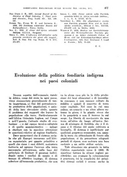 L'agricoltura coloniale organo dell'Istituto agricolo coloniale italiano e dell'Ufficio agrario sperimentale dell'Eritrea