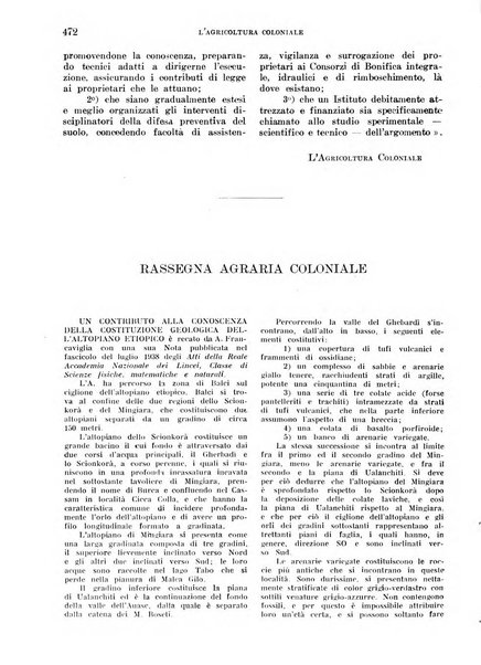 L'agricoltura coloniale organo dell'Istituto agricolo coloniale italiano e dell'Ufficio agrario sperimentale dell'Eritrea