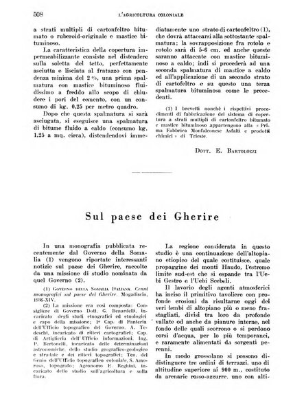 L'agricoltura coloniale organo dell'Istituto agricolo coloniale italiano e dell'Ufficio agrario sperimentale dell'Eritrea