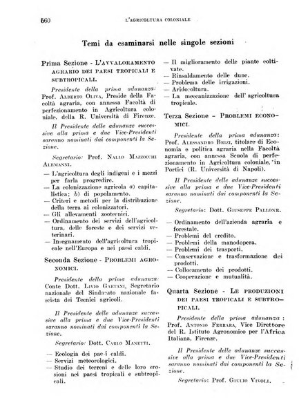 L'agricoltura coloniale organo dell'Istituto agricolo coloniale italiano e dell'Ufficio agrario sperimentale dell'Eritrea