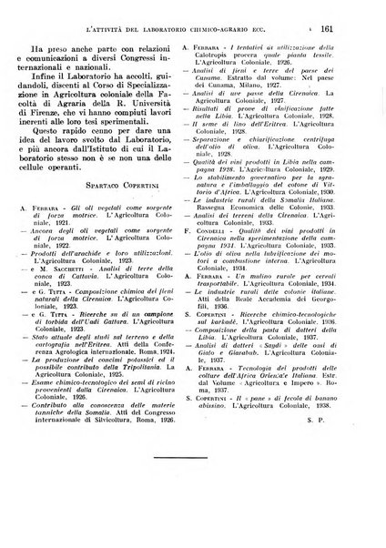 L'agricoltura coloniale organo dell'Istituto agricolo coloniale italiano e dell'Ufficio agrario sperimentale dell'Eritrea