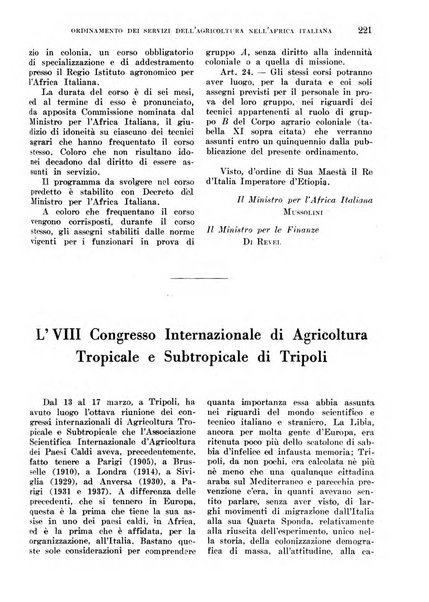 L'agricoltura coloniale organo dell'Istituto agricolo coloniale italiano e dell'Ufficio agrario sperimentale dell'Eritrea